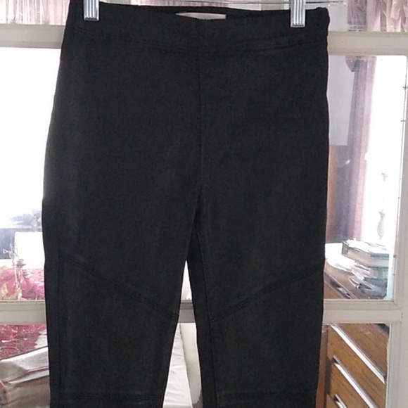 DL1961 Haven Legging Faux Leather Asphalt Skinny Raw Hem - Size 23 - Picture 2 of 8